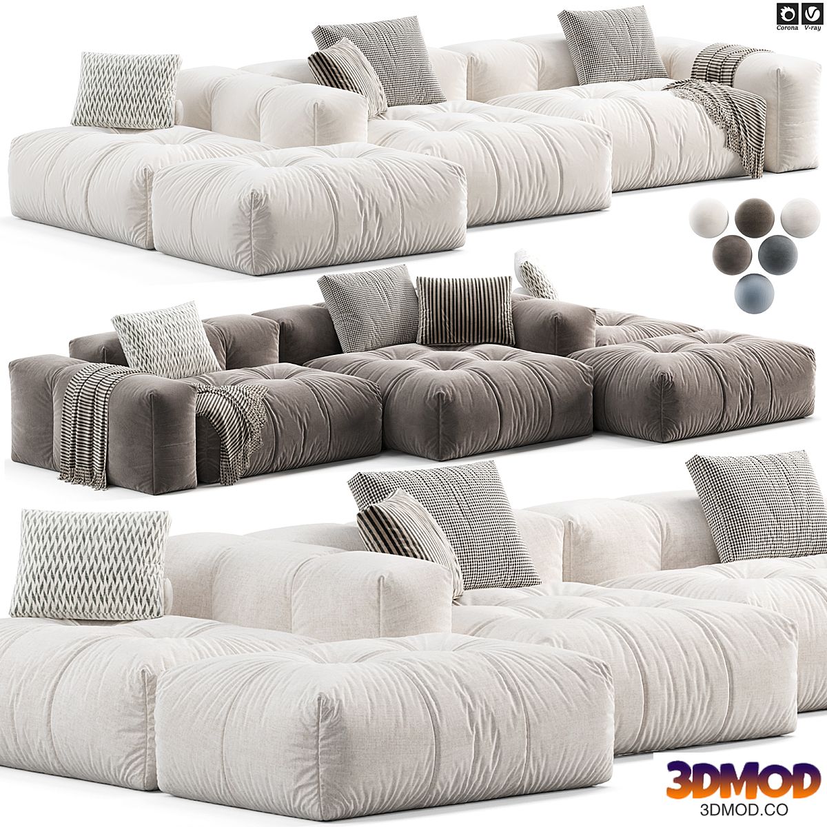 Saba Italia Pixel sofa