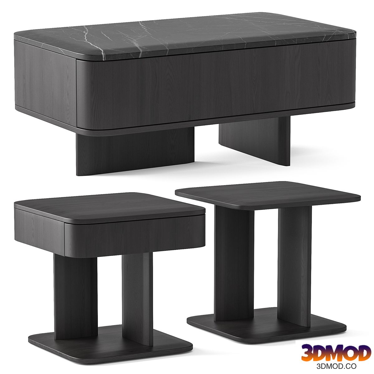 Poliform Brera Bedside Tables