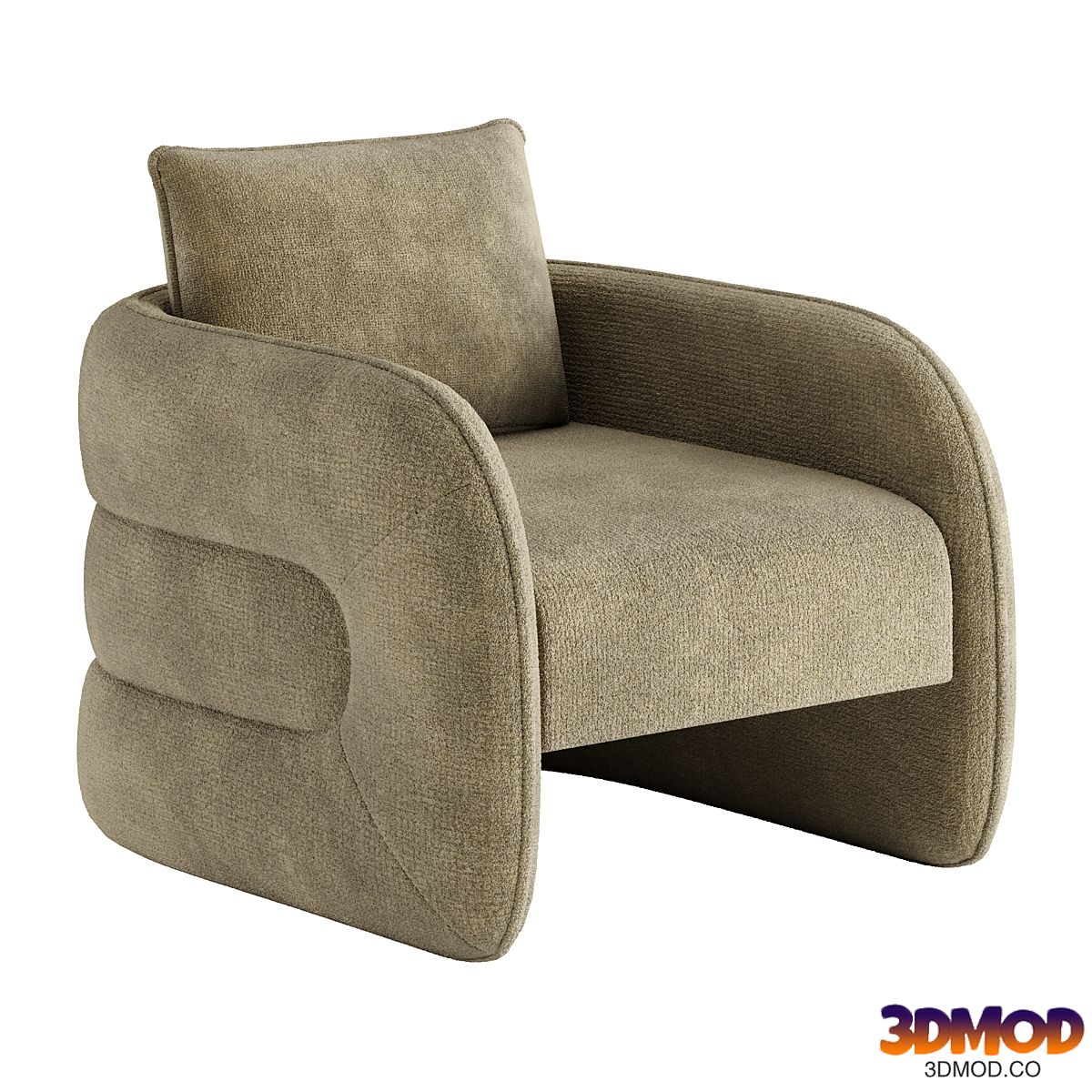 Kendra Curved Accent Chair