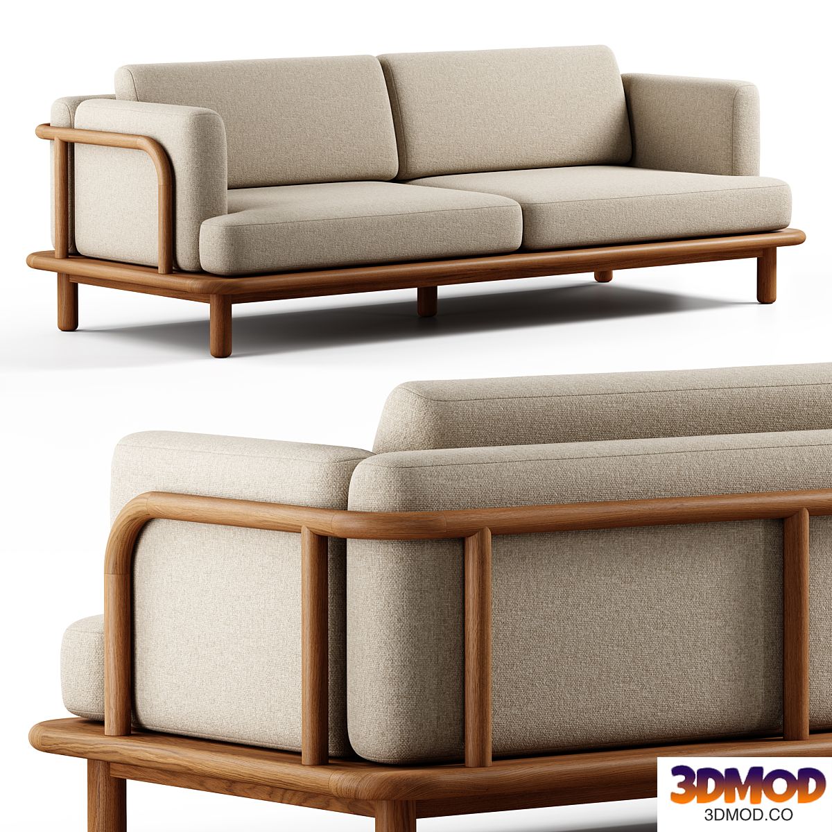Kave Home - Turqueta, 3 Seater Sofa