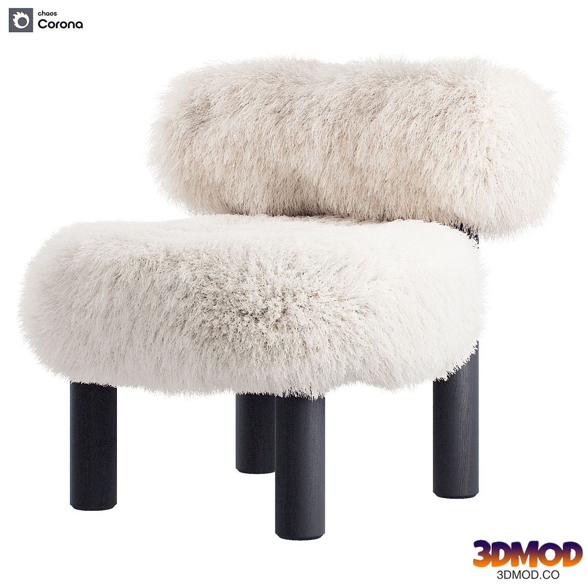 Low Chair Gropius CS2 Fluffy Edition