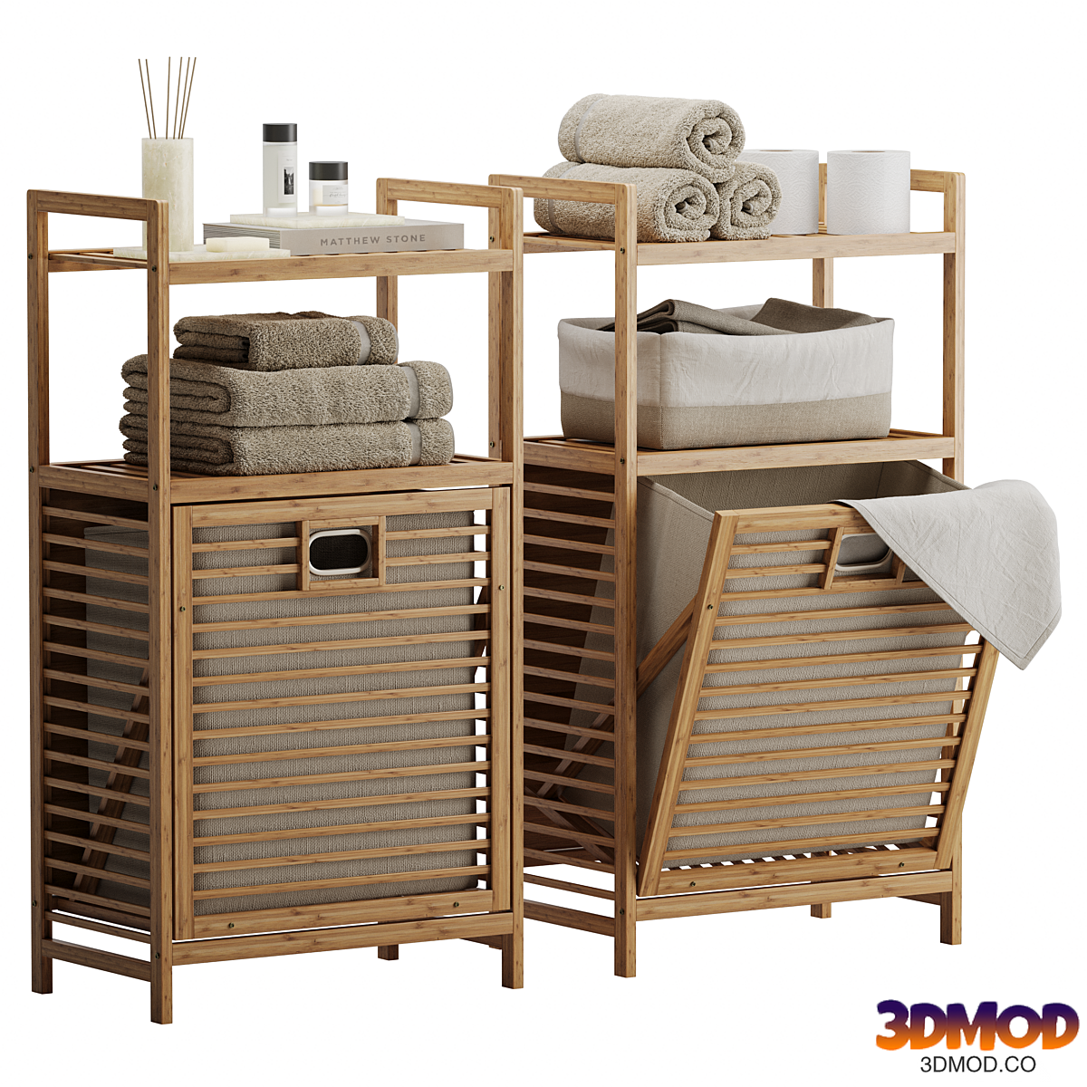 Bathroom decor and shelving Bambuchka