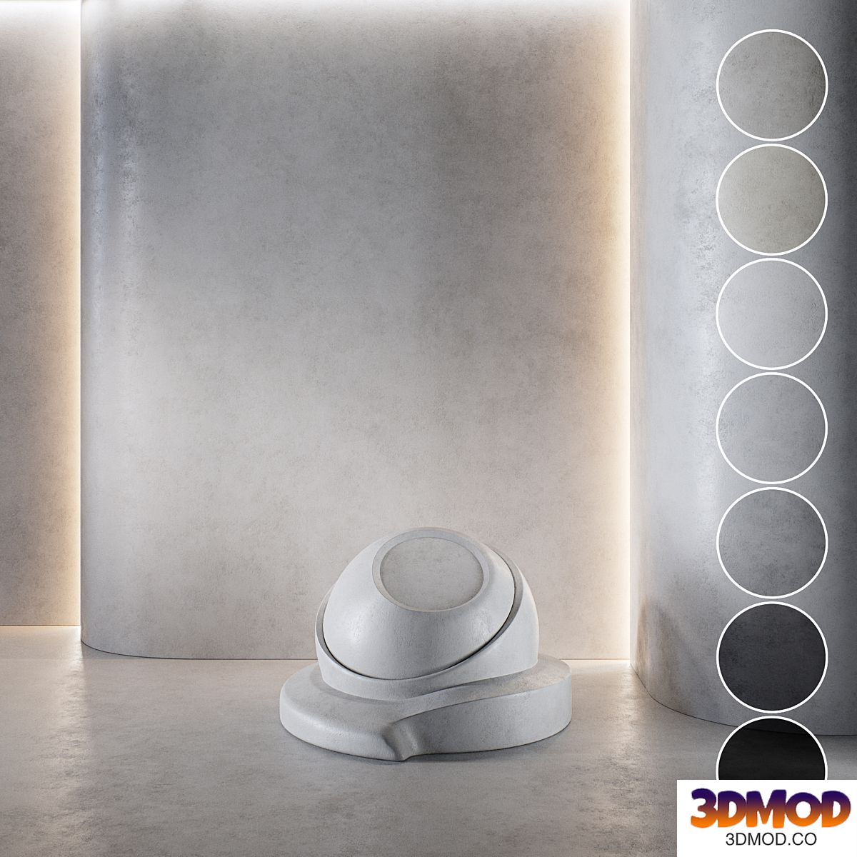 Decorative poster | Concrete set (seamless) | 41