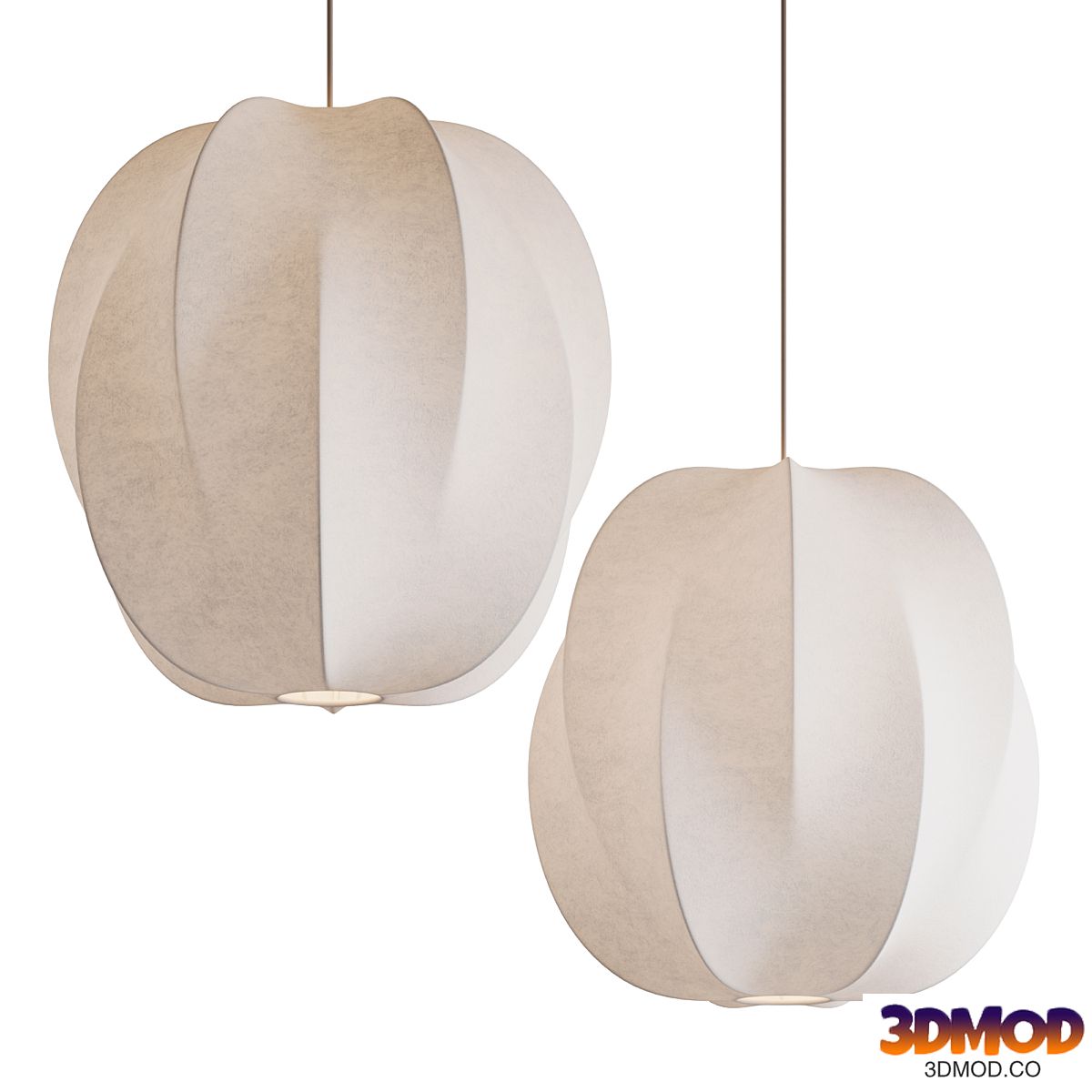 Nordic Wabi-sabi pendant light. Italy mid 1900's