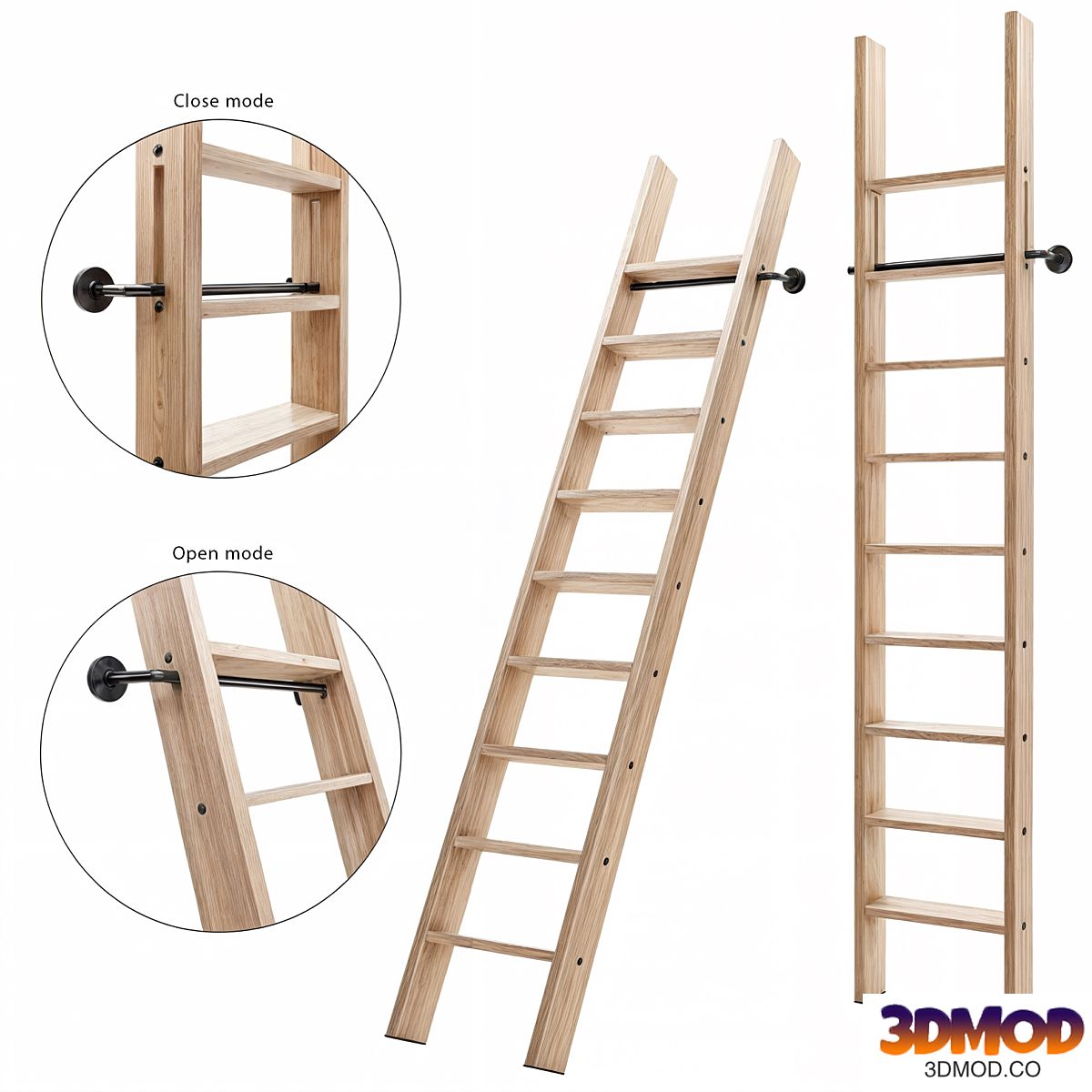 wooden ladder