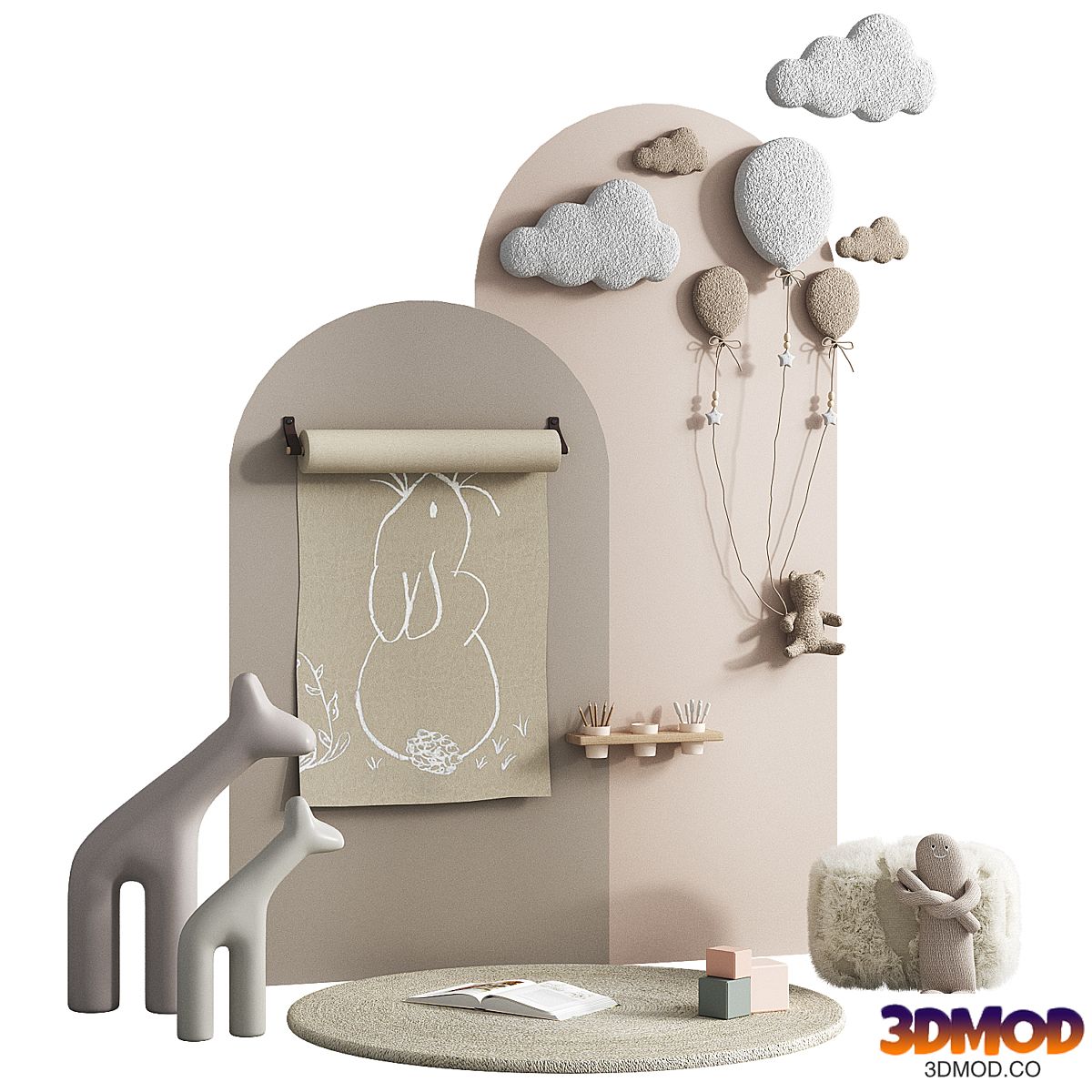 Decorative set for children's room