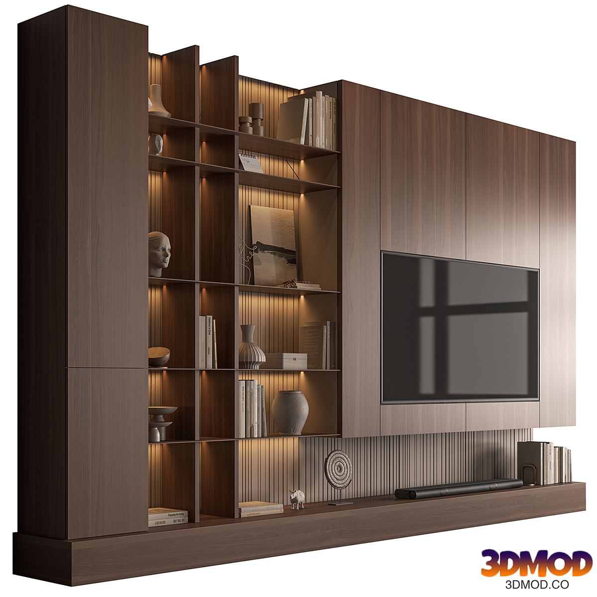 TV Wall Wooden - Set 181