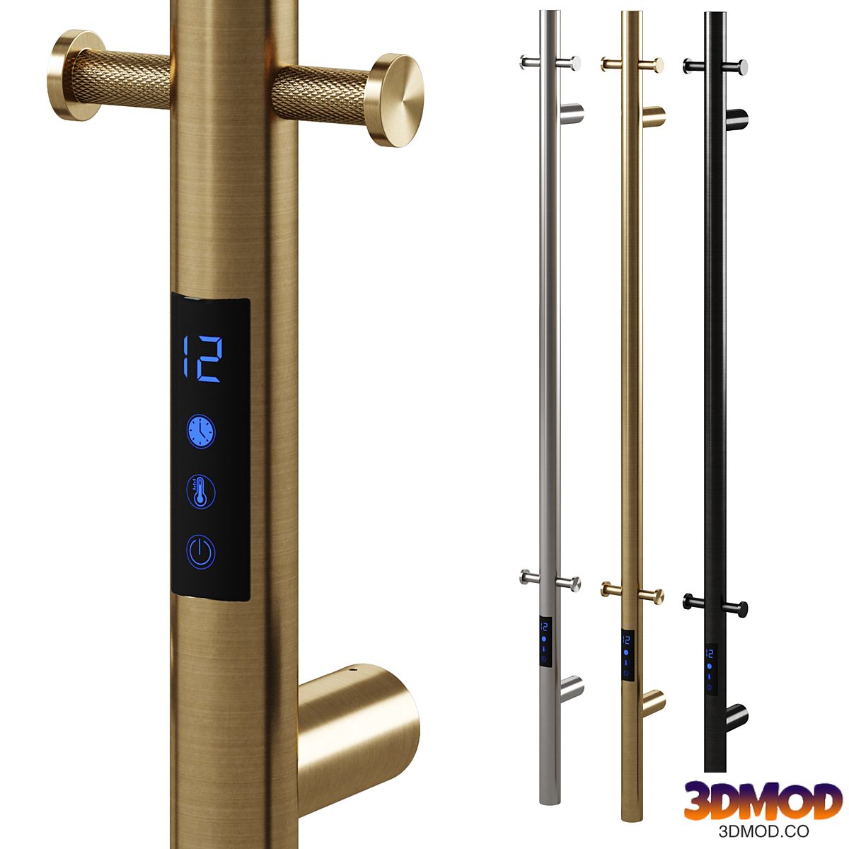 UNO heated towel rail by Boheme