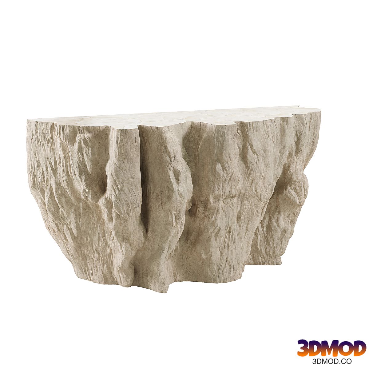 Palecek Camilla Fossilized Clam Console