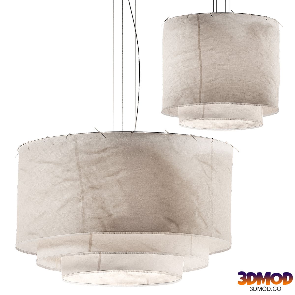 Minimalist Linen Pendant