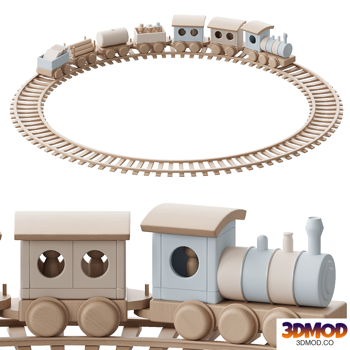 Animated train LOCO motive