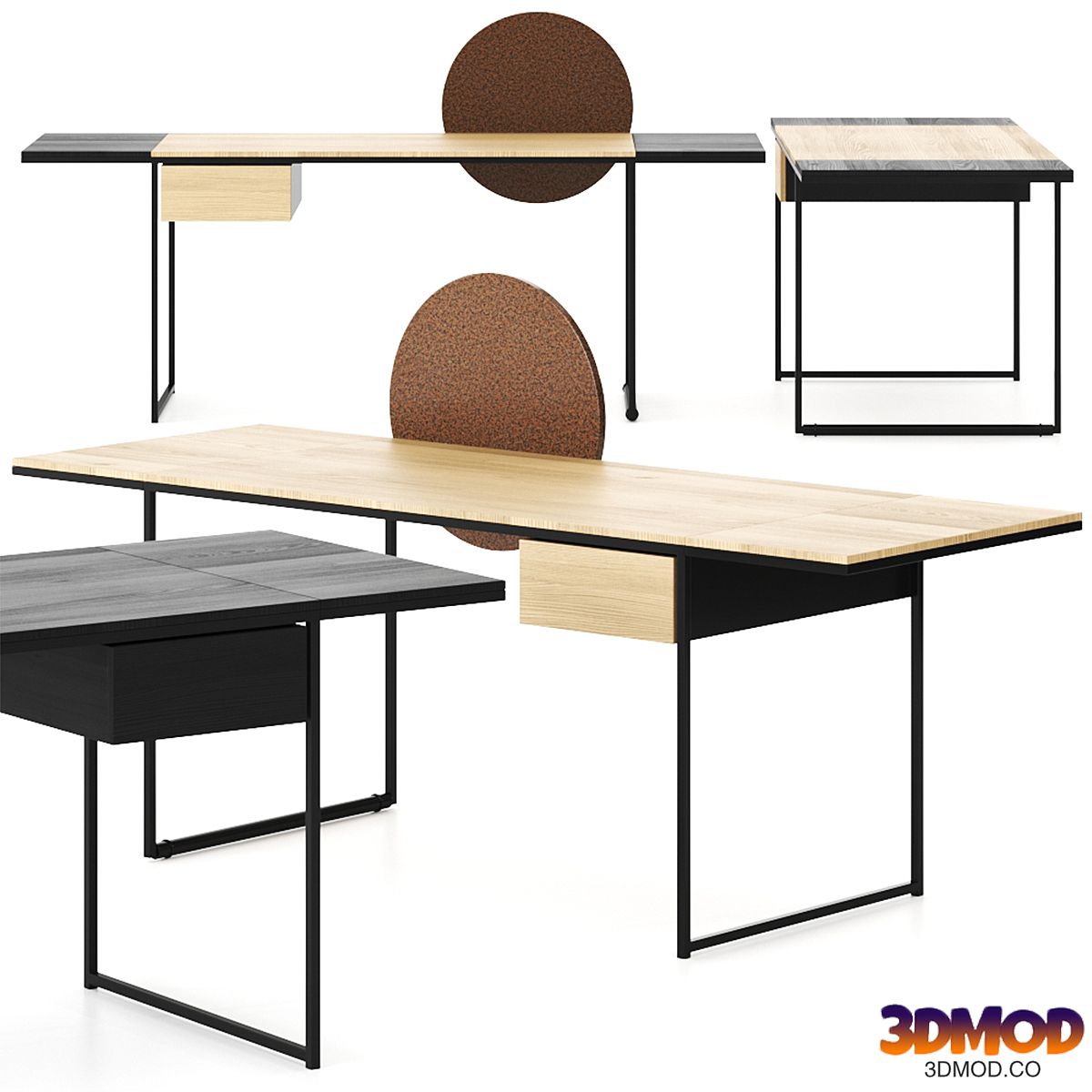 Macis by Opinion Ciatti Extendible Desk Table