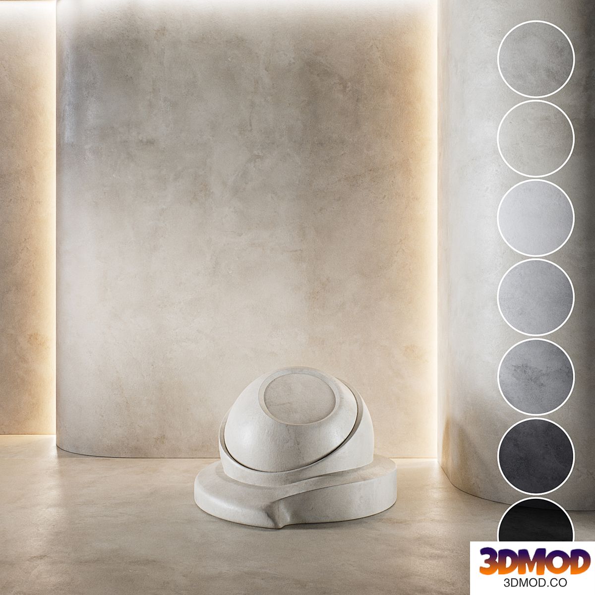 Decorative poster | Concrete set (seamless) | 45
