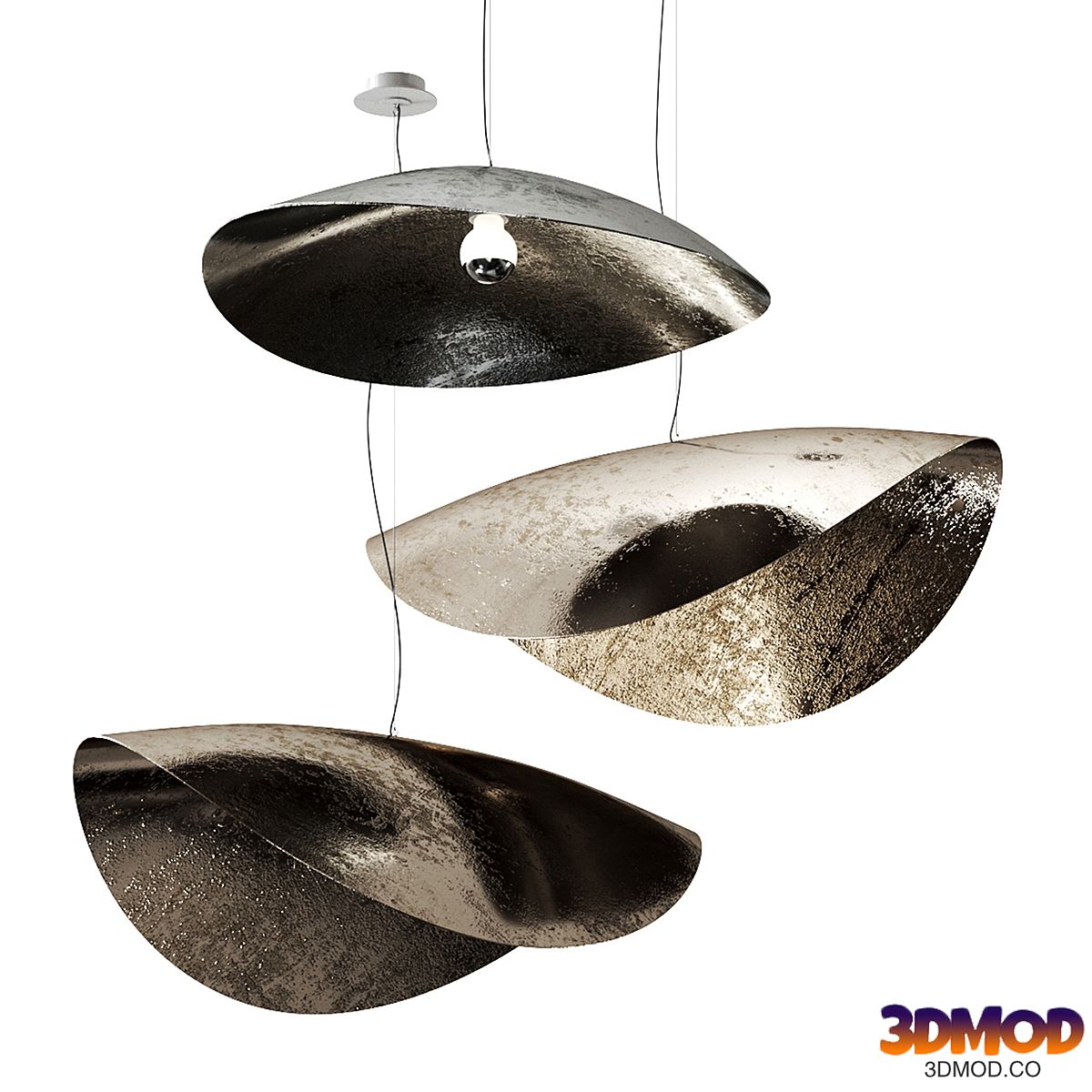 SILVER 95 96 pendant lamp by Gervasoni