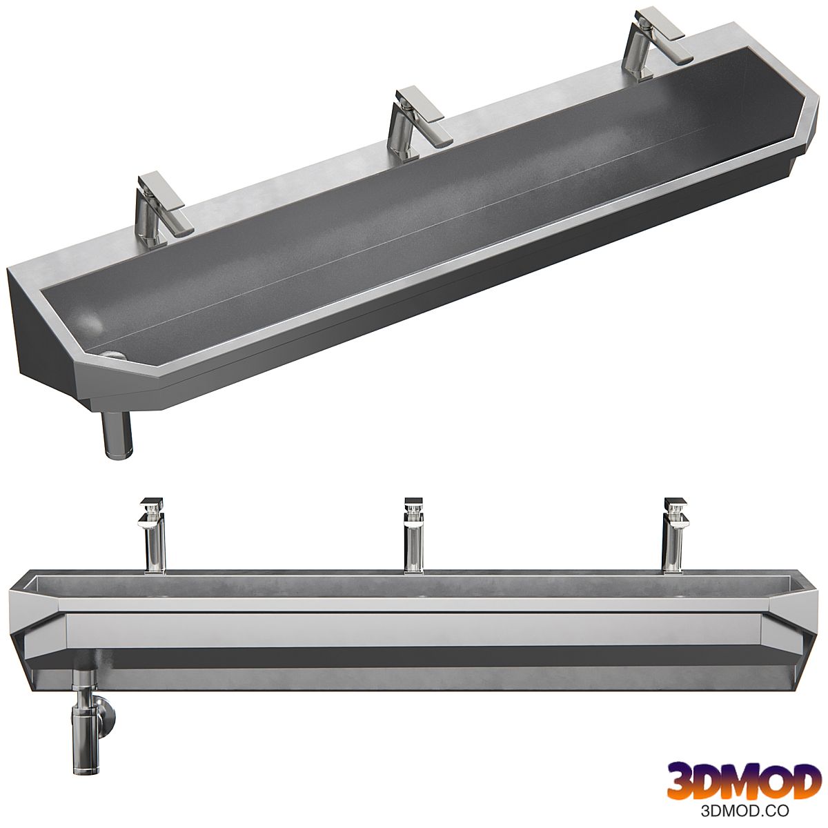 Collective sink-gutter D-A2/03-R1800 from Dominant