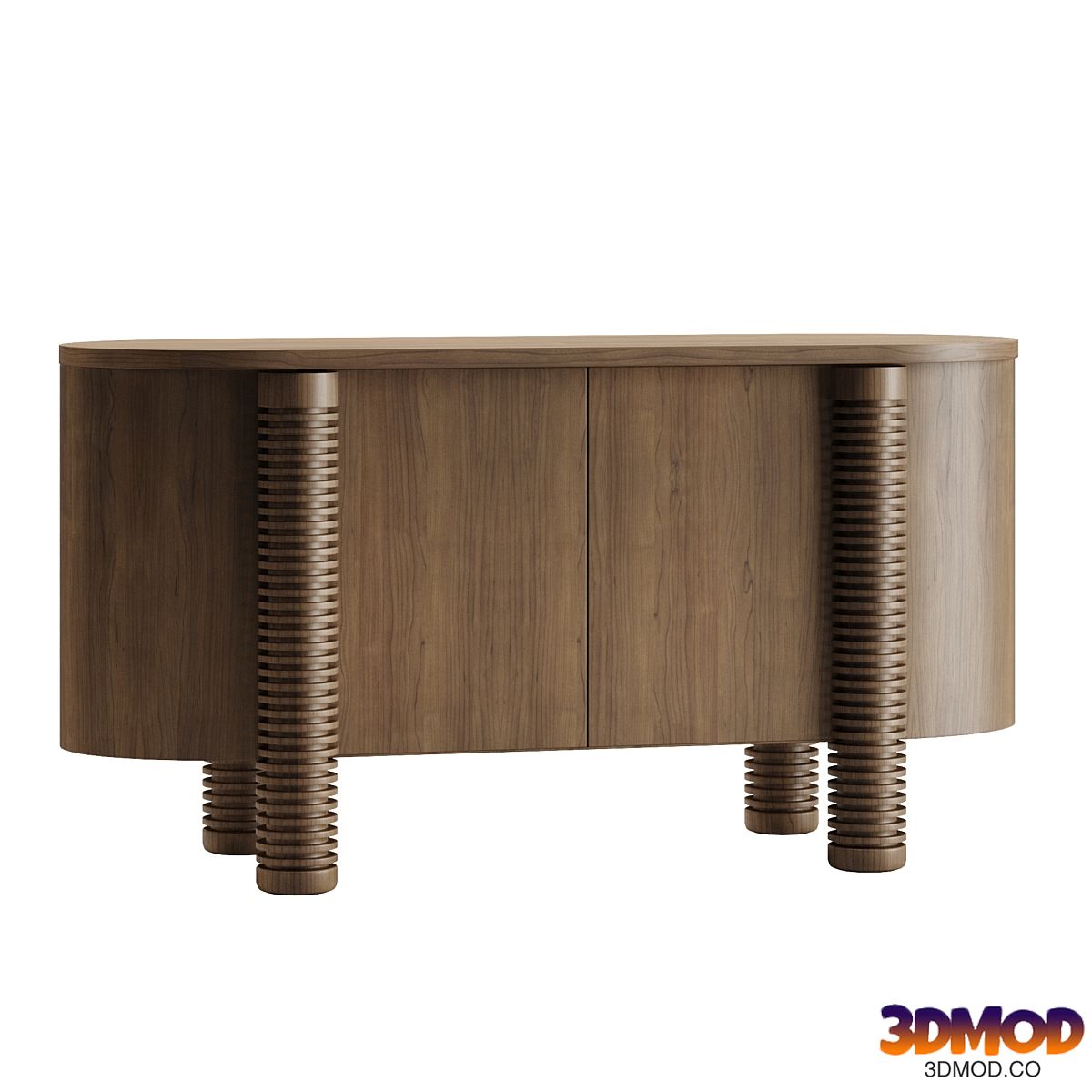 Mezze Mindi Wood Oval Sideboard