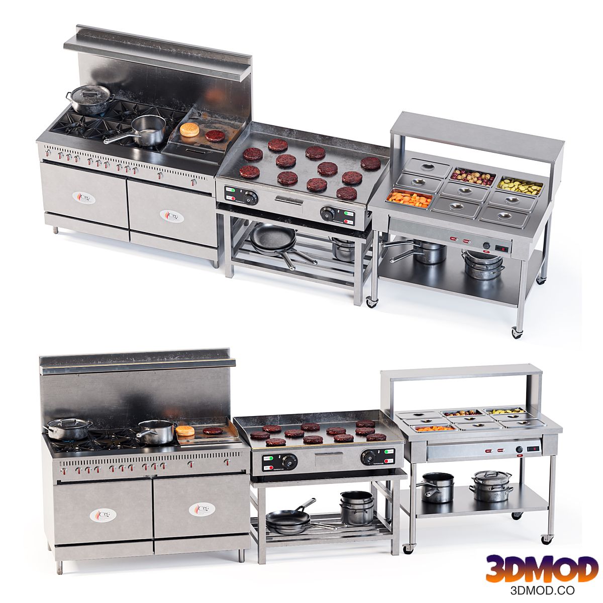Commercial Kitchen Set 02