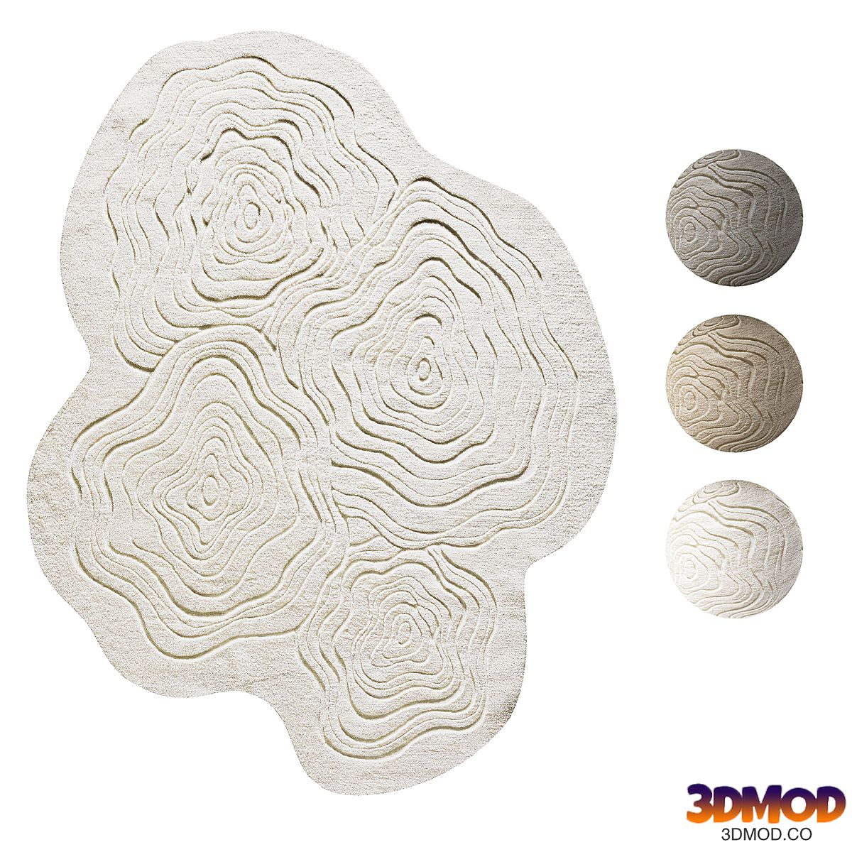 Washable Rug Pam Gray