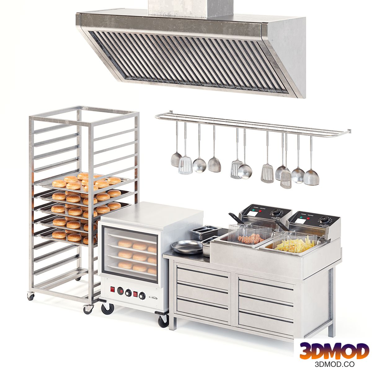 Commercial Kitchen Set 01
