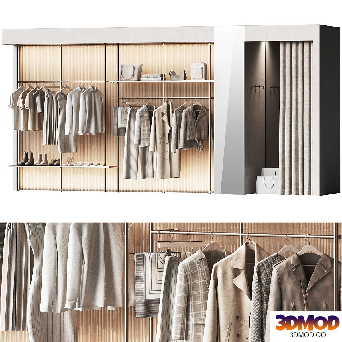 A set for a clothing store and showroom 2