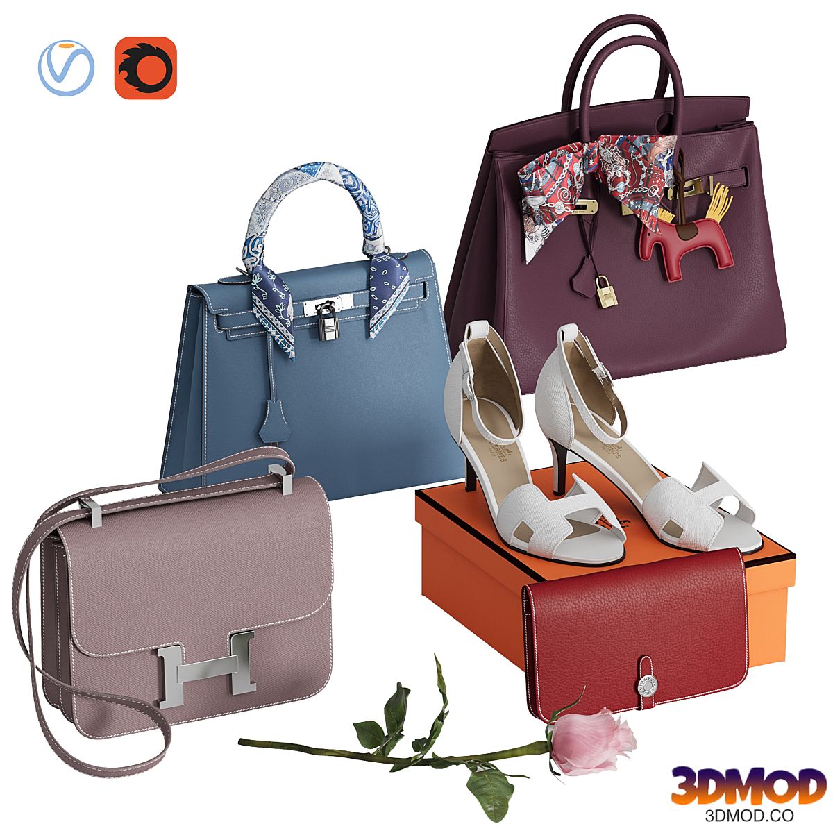 Bags set 13. Hermes collection