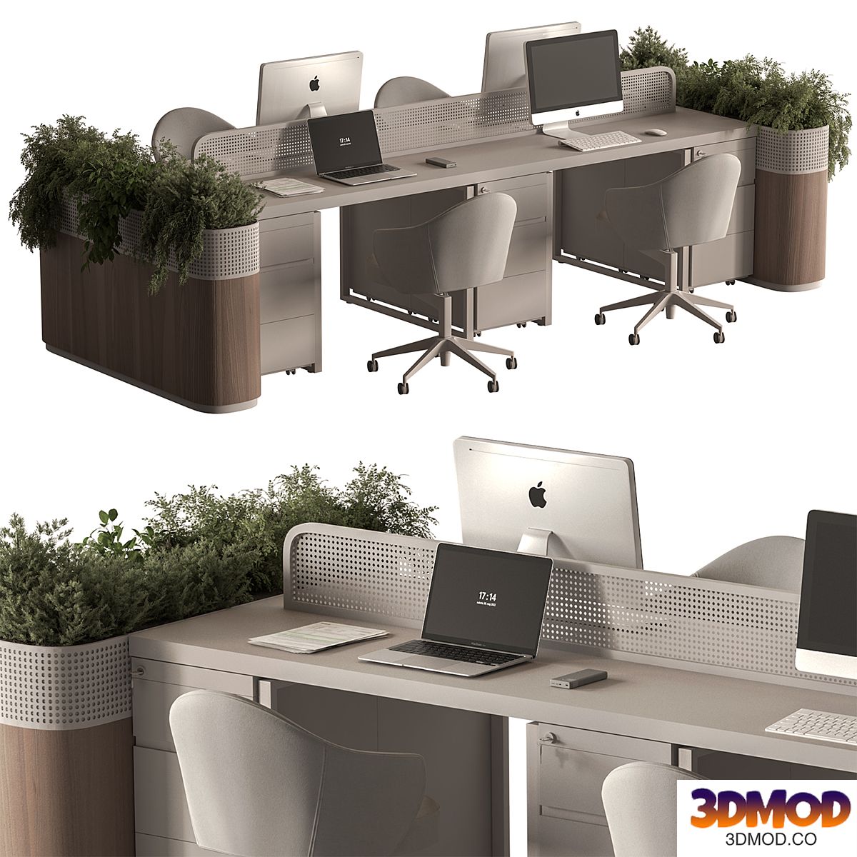 Employee Set - Office Furniture 744