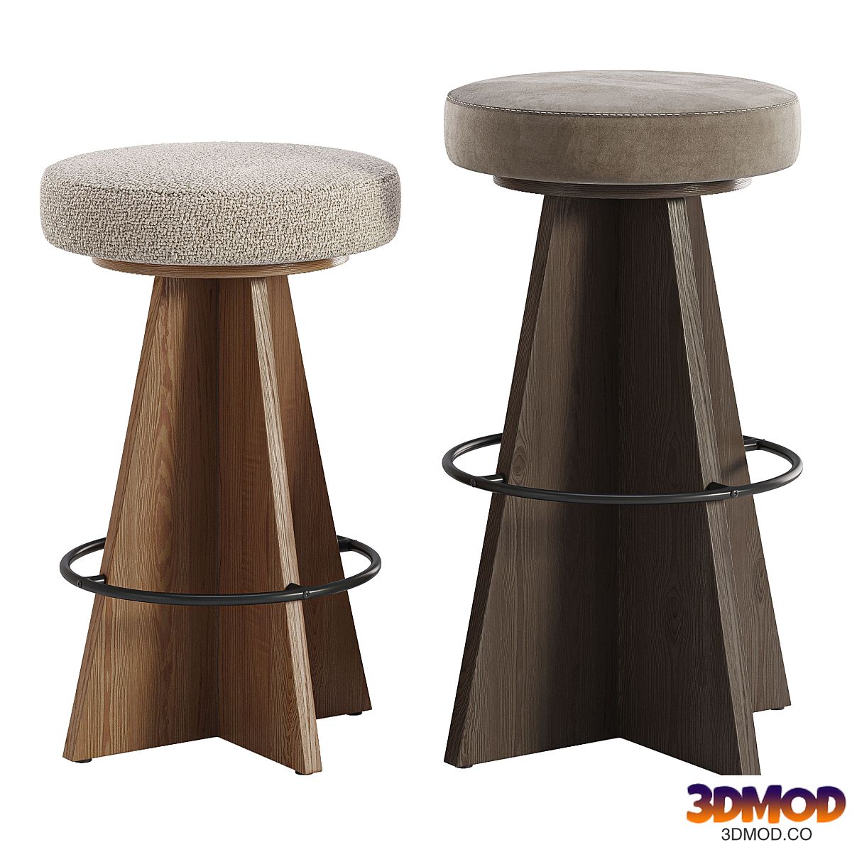 Damon Swivel Bar & Counter Stool-Fourhands