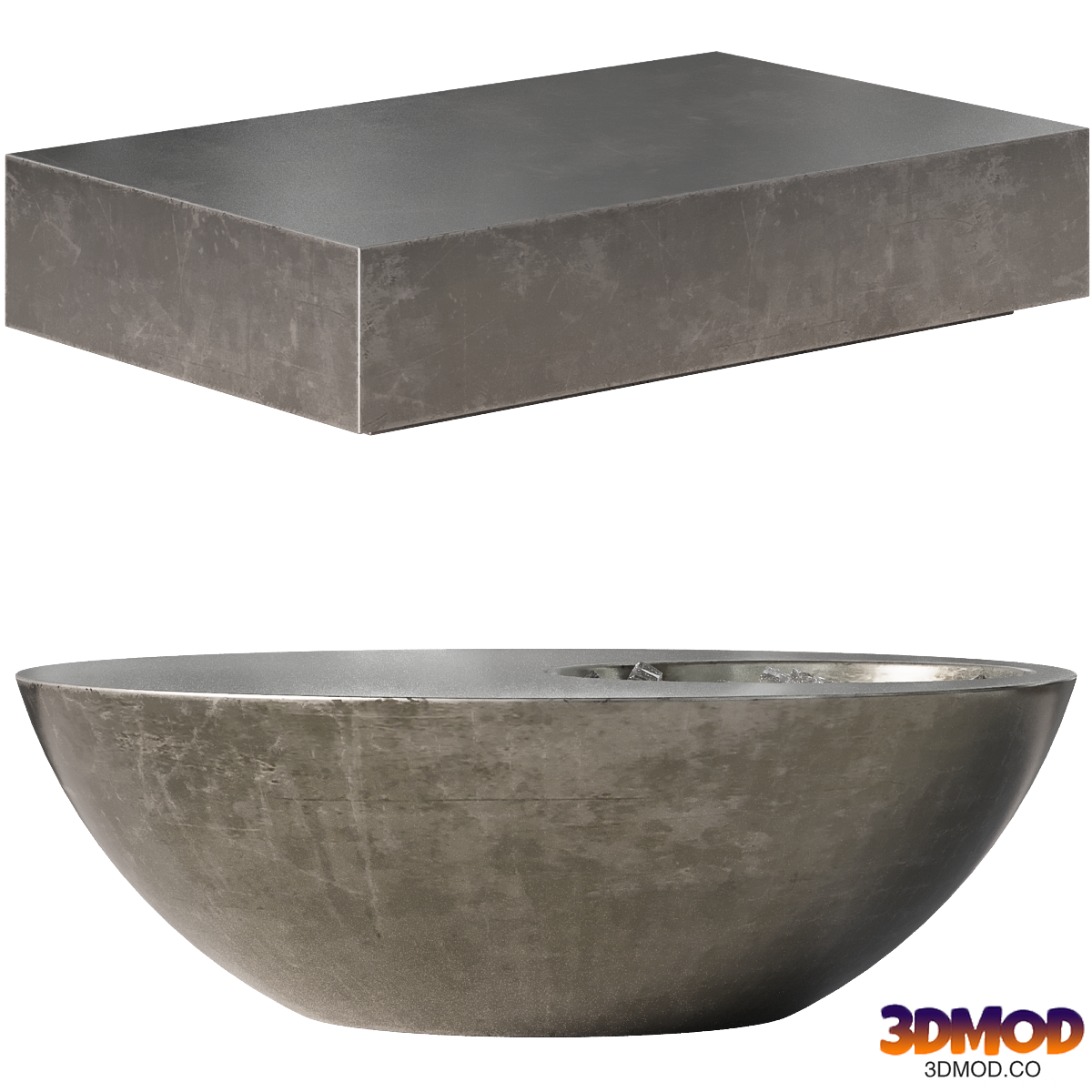zink cubist nest cool table by domani
