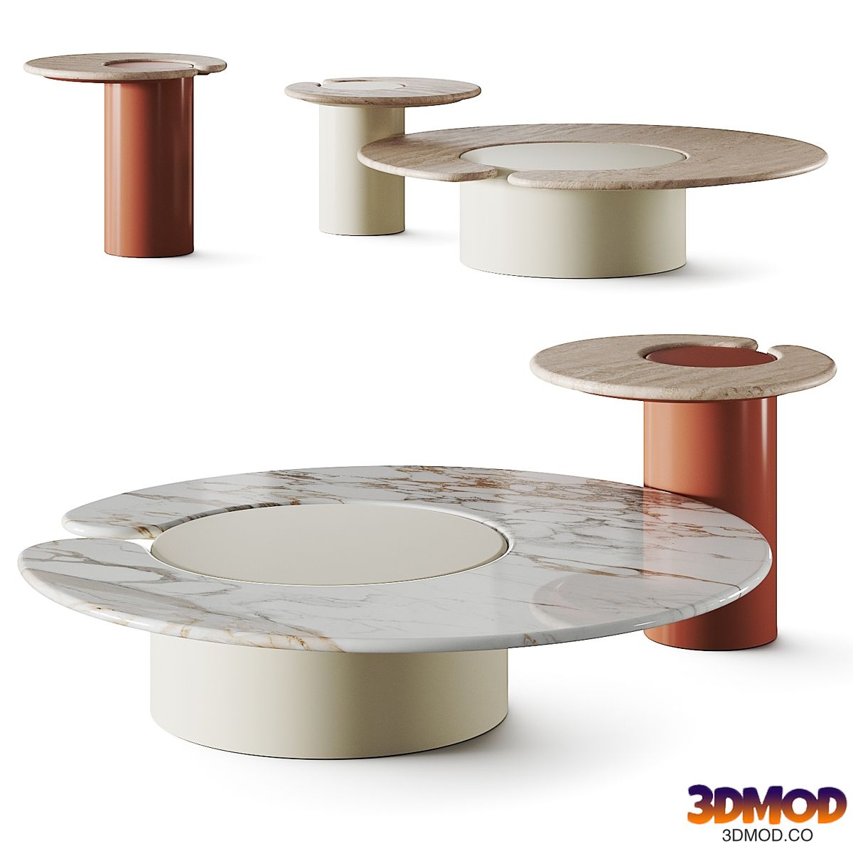 Vittoria Frigerio Leni Coffee Tables
