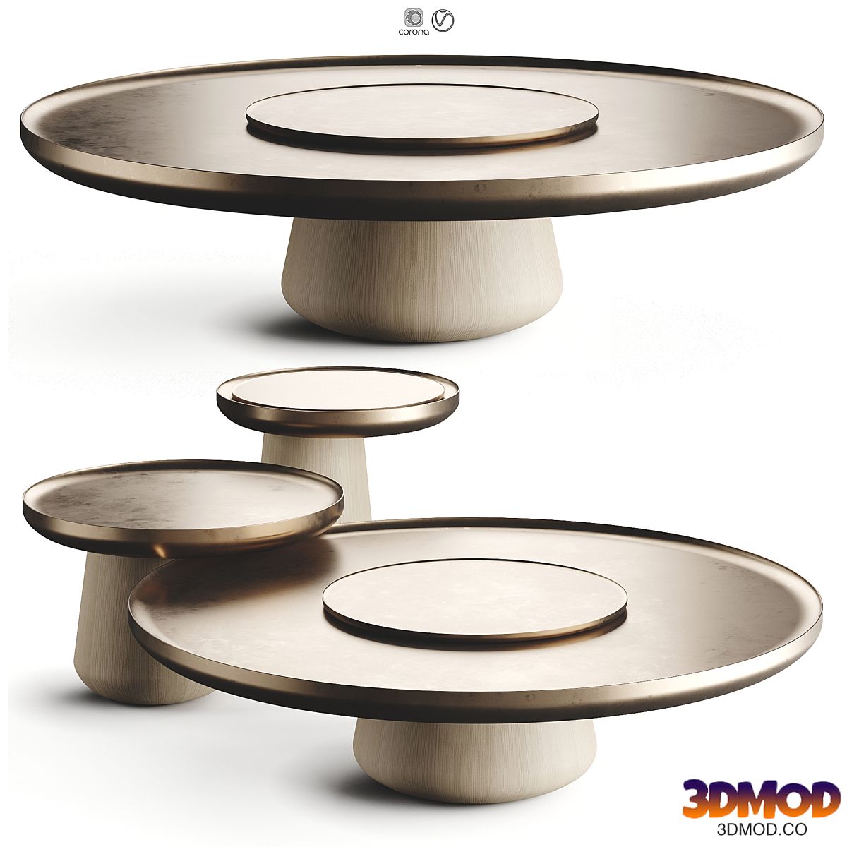 Mohdern BOLD Round Outdoor Metal Table