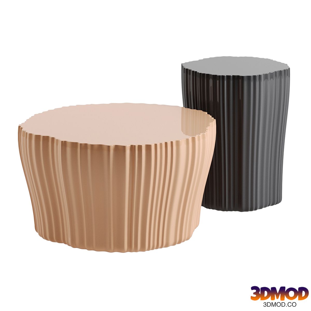 Corteza coffee tables by Kartell