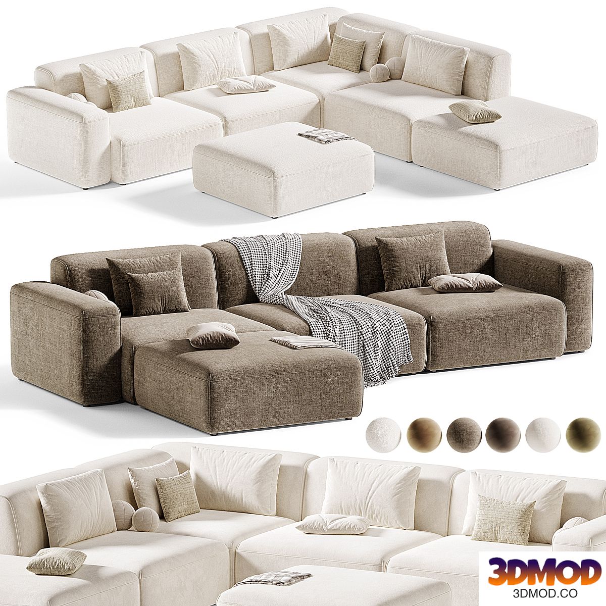 Modular sofa Edmond Rete