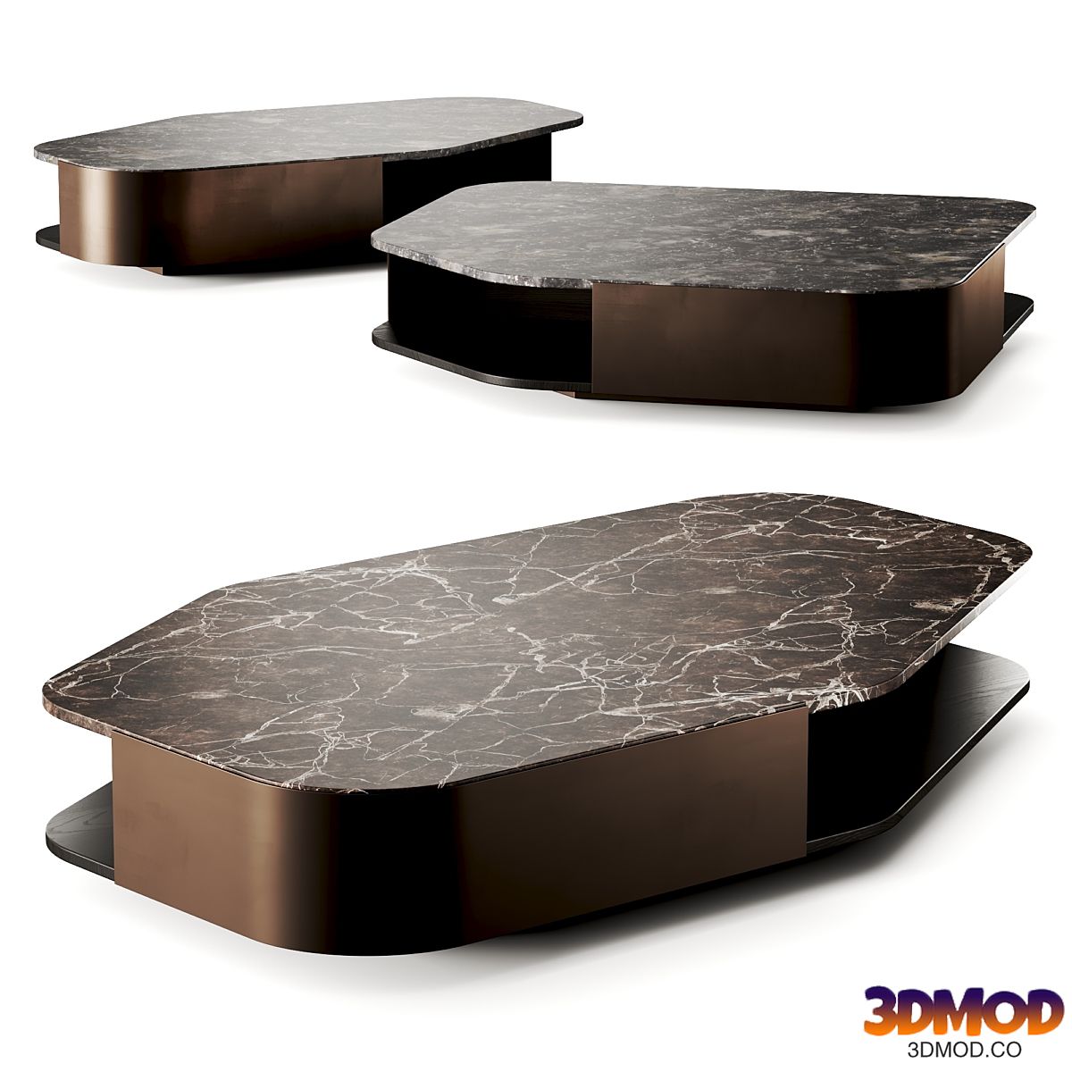 Minotti Diagramma Marble Coffee Table
