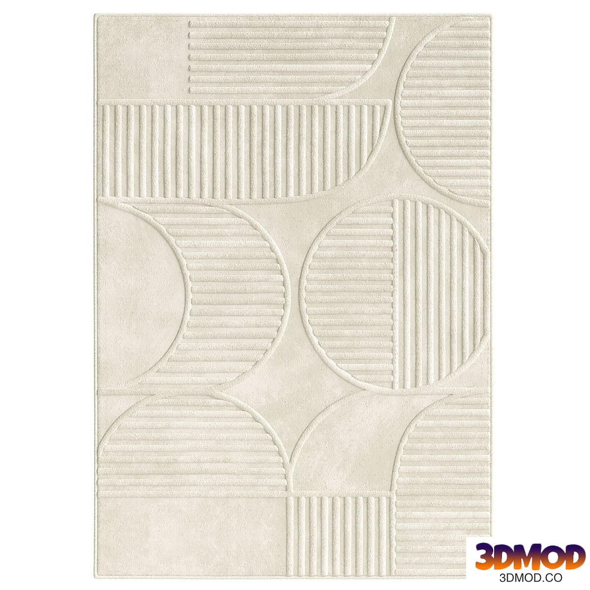 Lotus Leo Rug in Beige