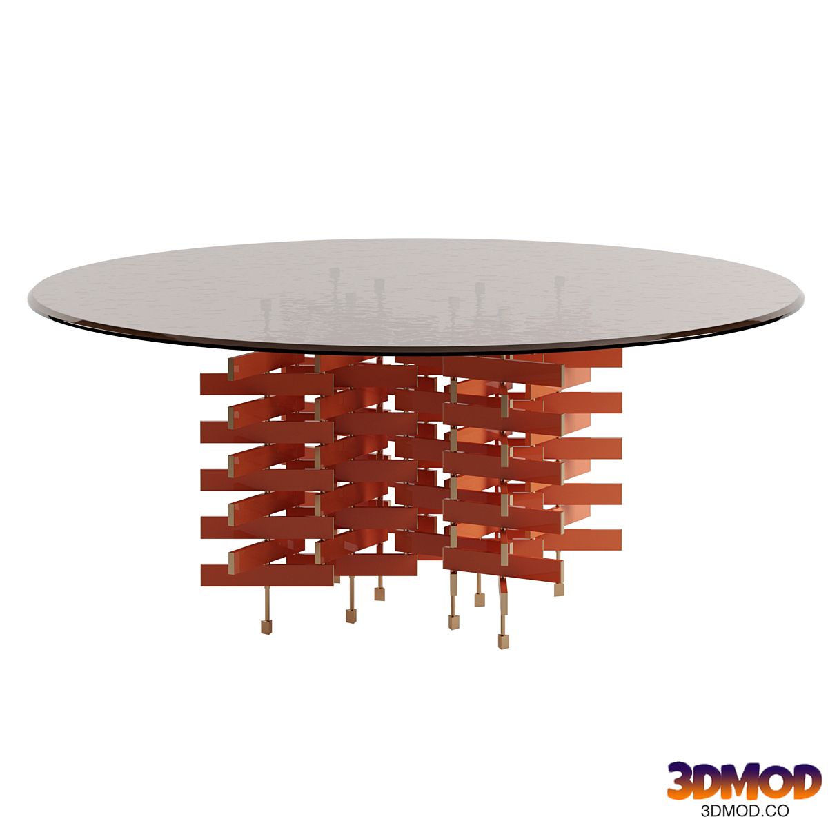 Loom dining table round by Baxter