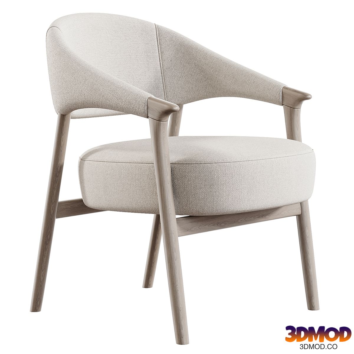 Japandi Accent Chair Armchair
