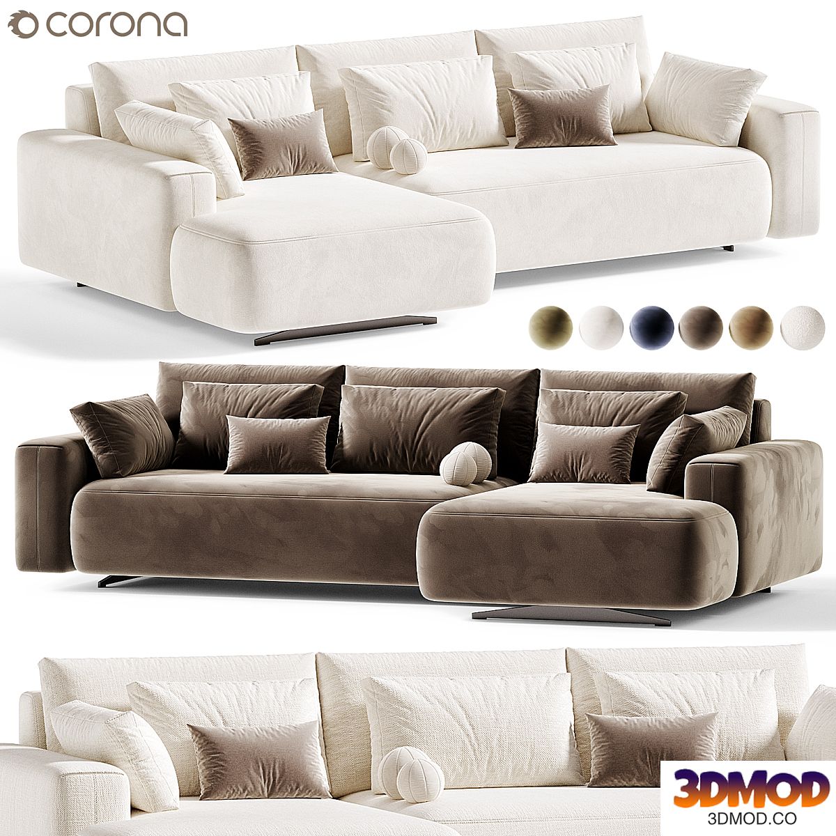 Corner Bora sofa bed
