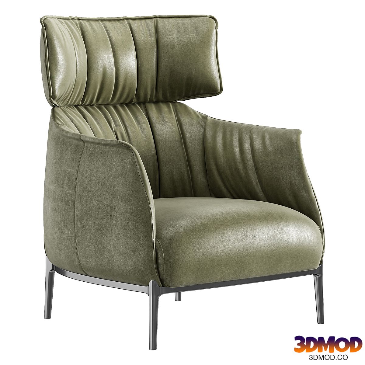 Armchair Archibald King by Poltrona Frau