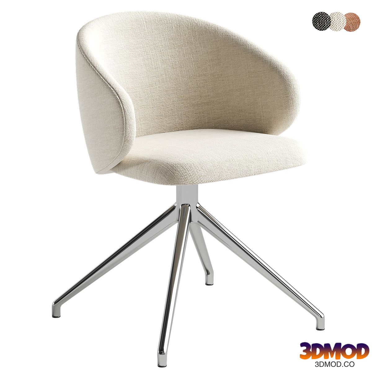 Tuka Upholstered Swivel Chair