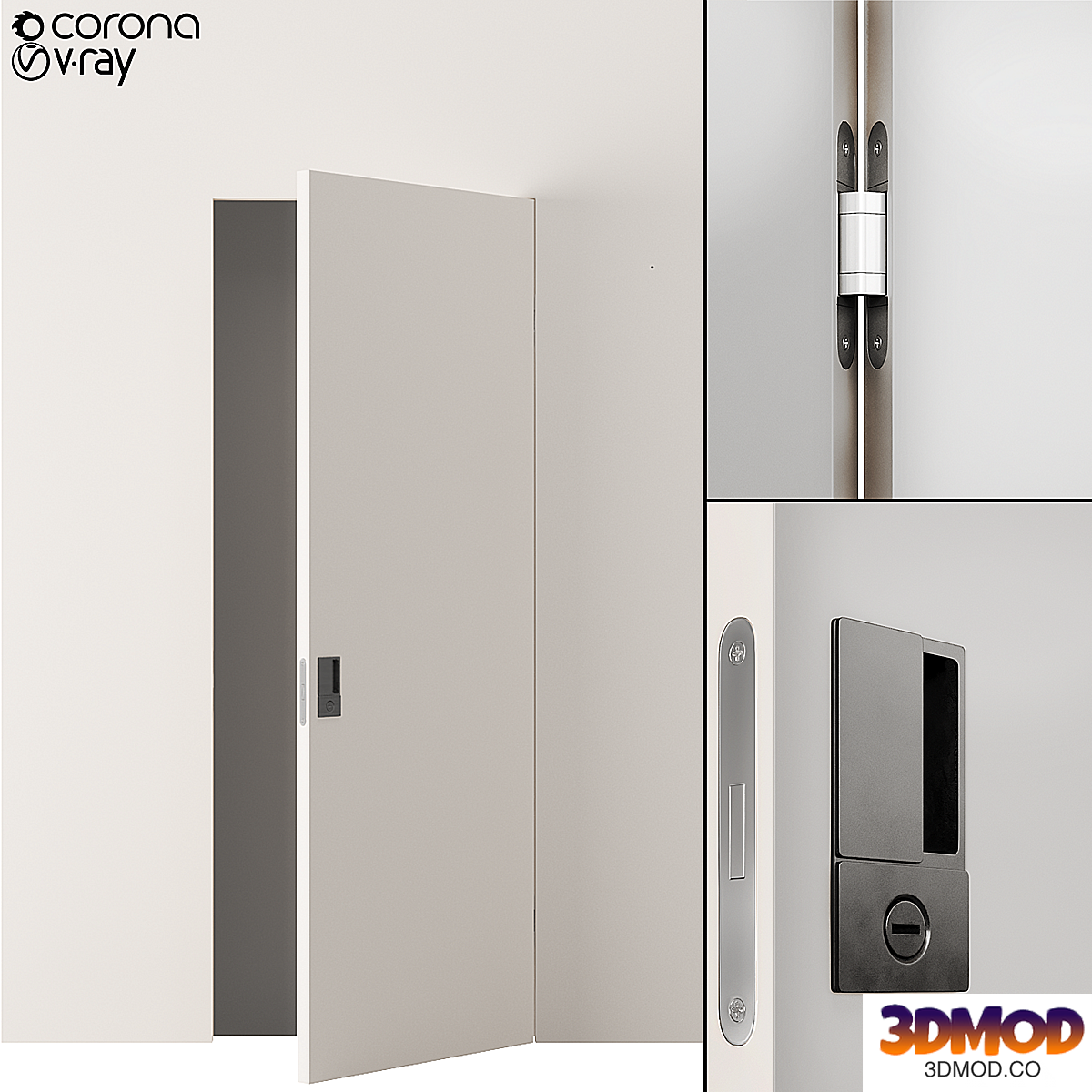 Concealed door.