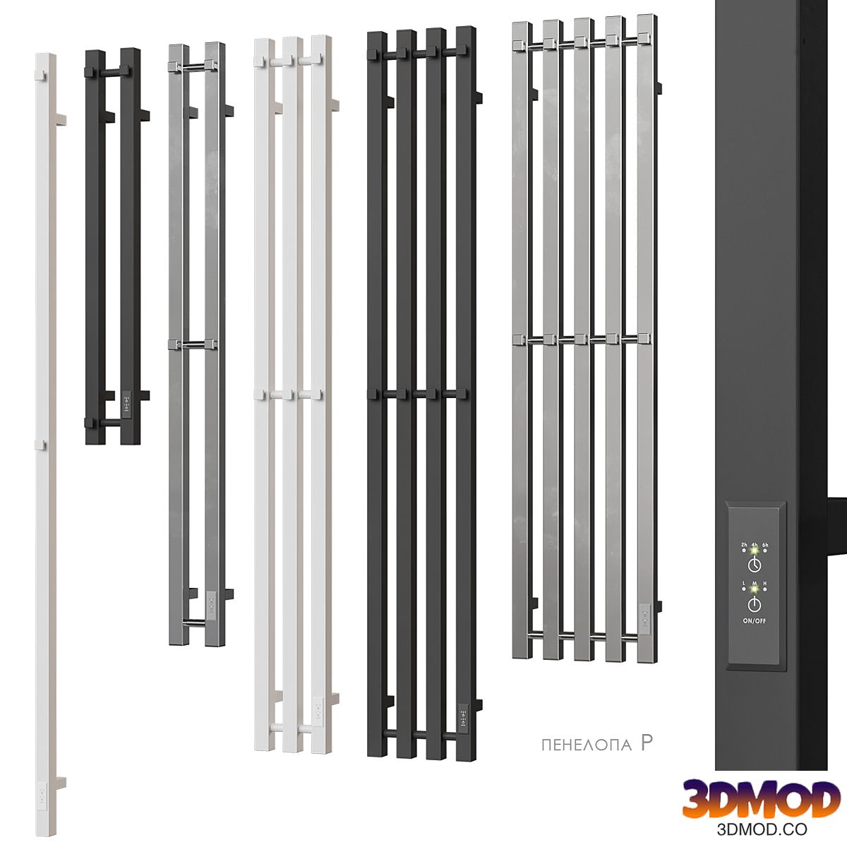 EWRIKA Penelope P electric heated towel rail