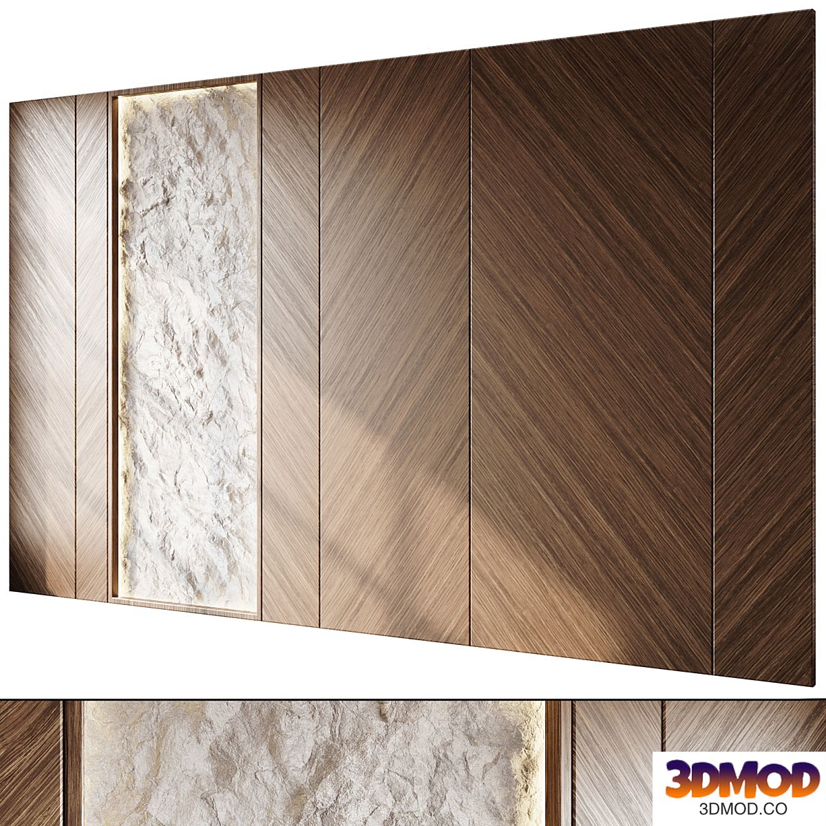 Headboard 3d Wall Panel 05