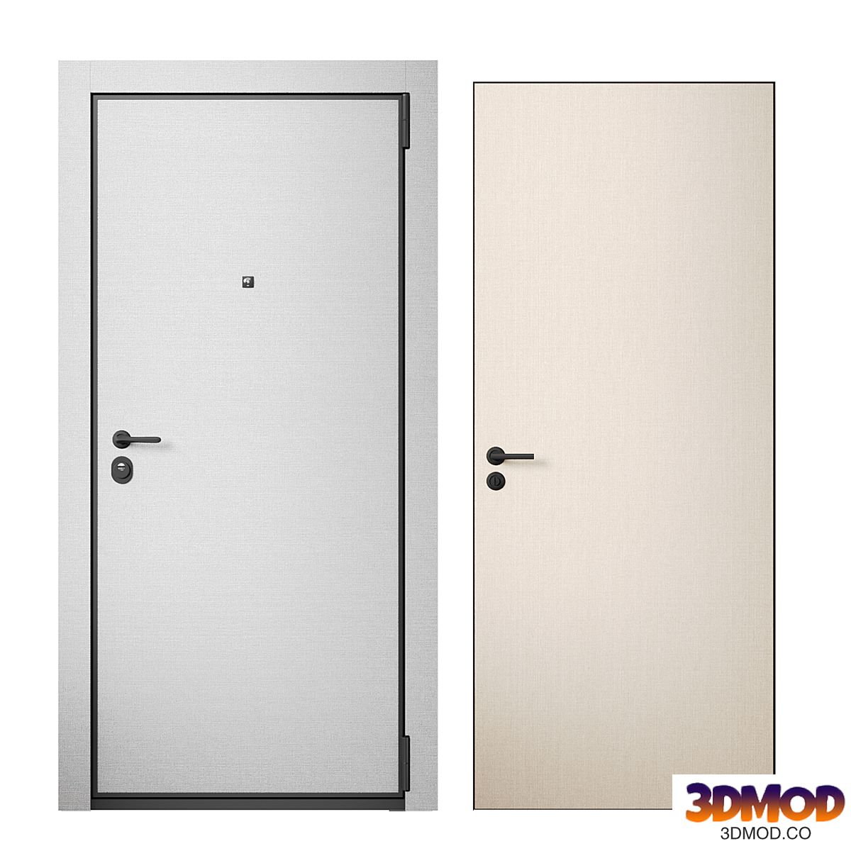 Entrance door and interior door 27