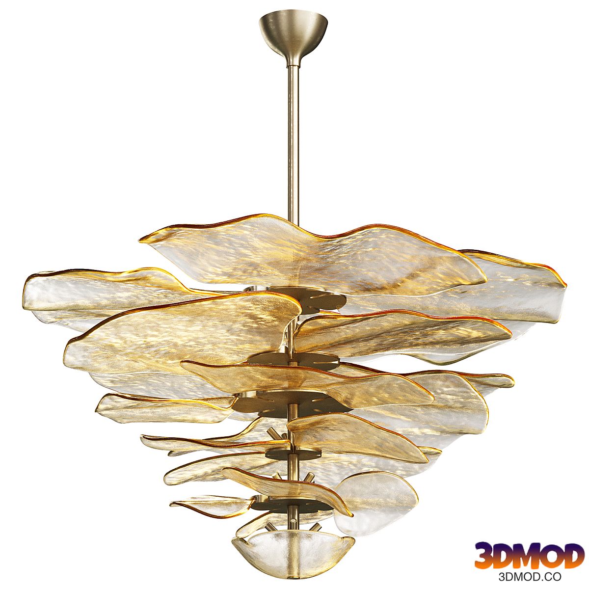 Chandelier Lilypad Ambre by Laura Gonzalez