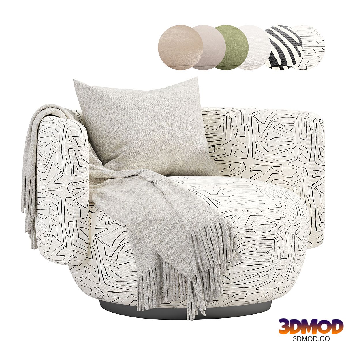 Cosmopolita Armchair MUR ART by BO ART