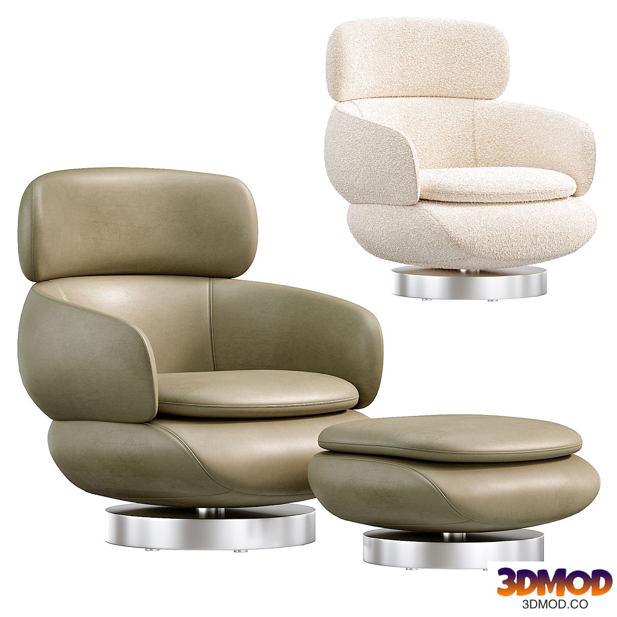 Vivienne High Armchair by Minotti
