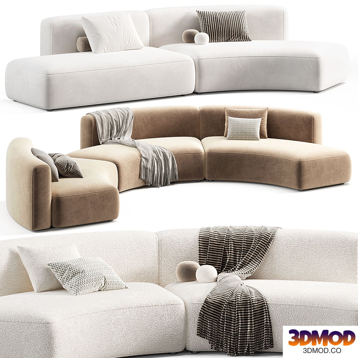 Cozy Curve Modular Sofa by MDF Italia