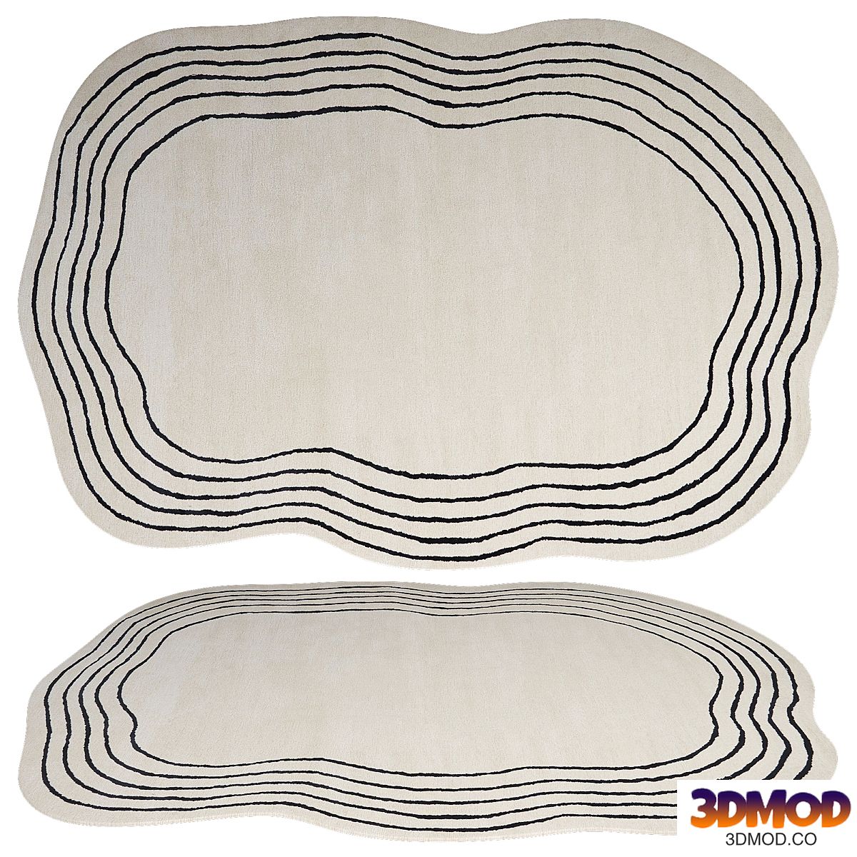 Tapeto viscosa beige RAMZAN