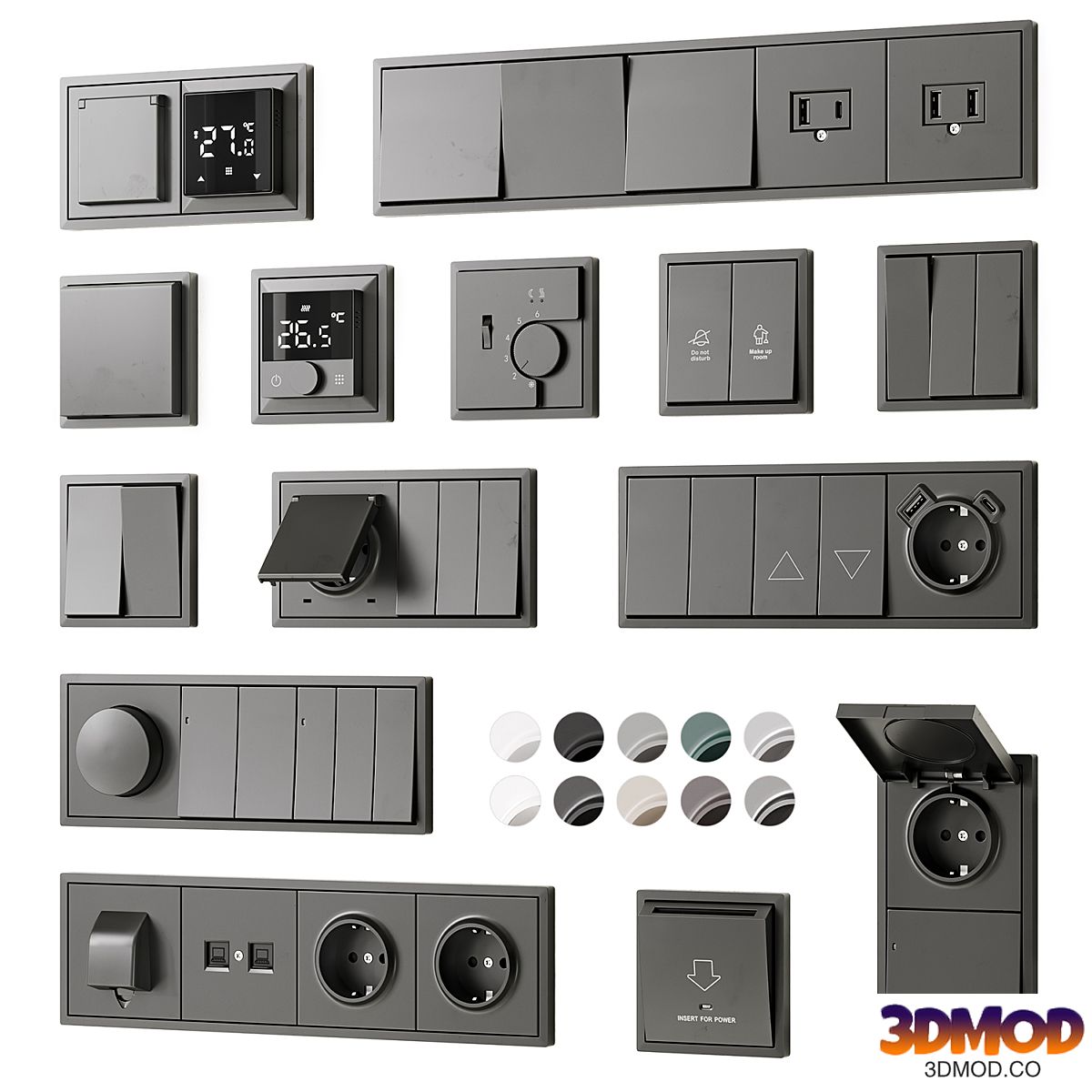 Sockets and switches Donel series R98