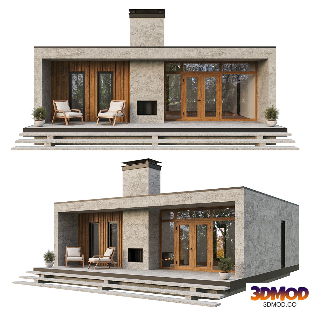 Modern single-story house #3